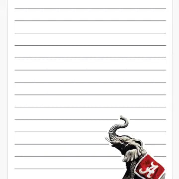 Alabama Roll Tide 5x8 Notepad