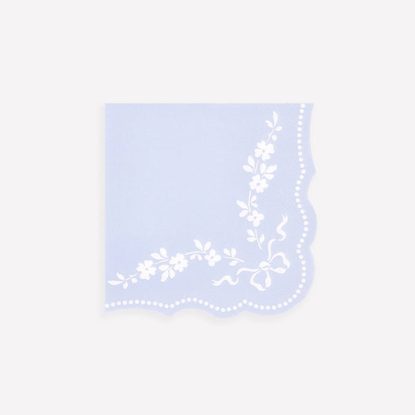 Rococo Blue Small Napkins
