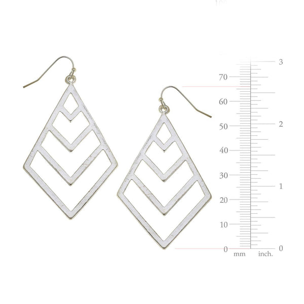 Silver Cut Out Earrings (1250S)