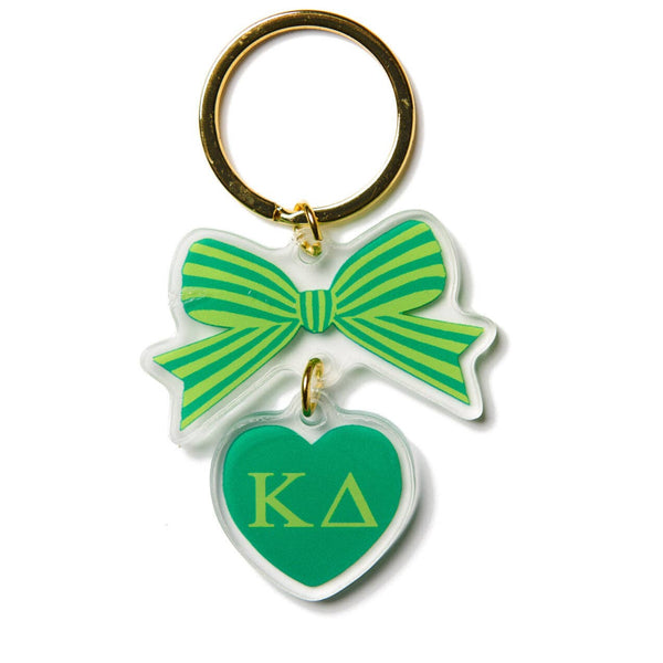 Sorority & Greek BOW-DACIOUS Keychain: Kappa Delta