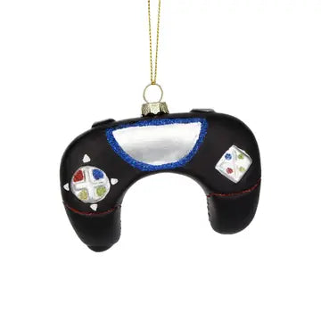 Video Game Controller Glass Ornament