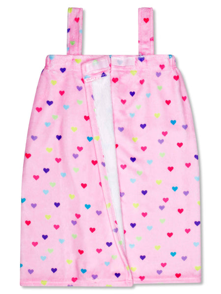Heart Confetti Plush Spa Wrap (X-Small/Small (4-8))