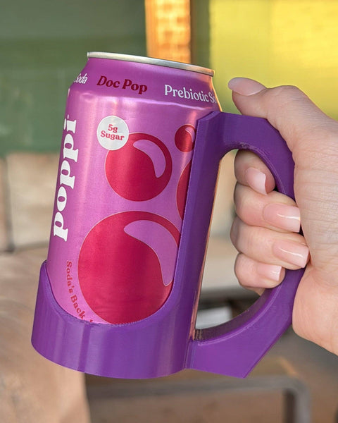 Sipzey Standard Soda Can Handle: Fairy Light Lilac
