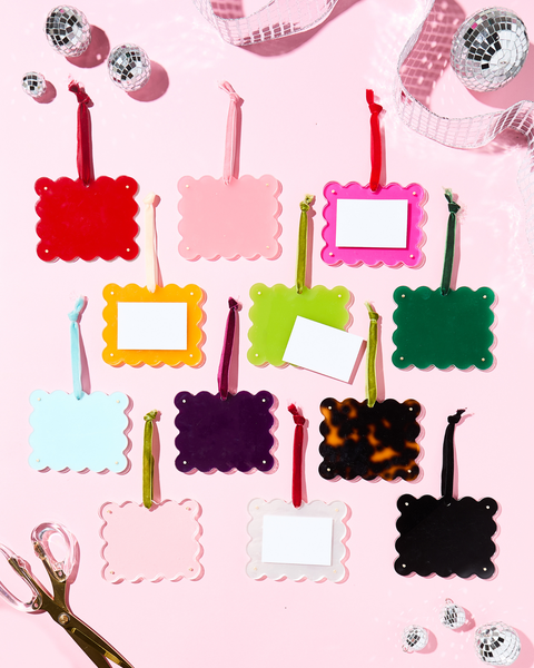 Scalloped Acrylic Frame Ornament
