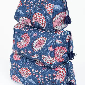 Quilted 3 Piece Toiletry Set