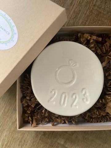 Engagement Ring Ceramic Ring Dish 2025 | Handmade Pottery: 2025