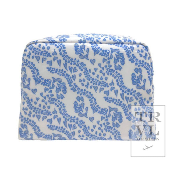 Luxe Gloss Wash Bag Med - All Heart Blue *New!