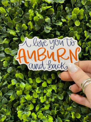 To Auburn And Back Sticker