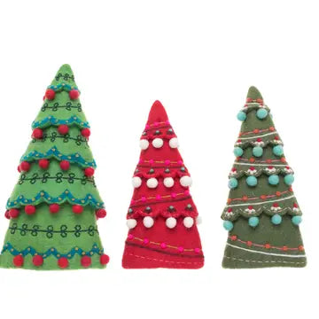 Felted Sugar Plum Trees