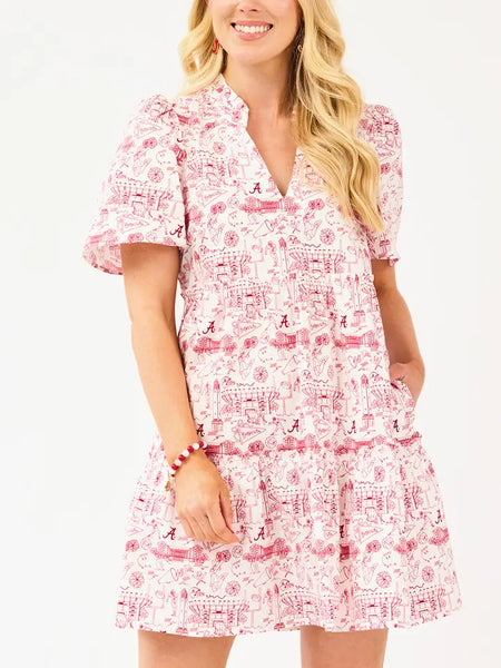 Ivy Dress in Alabama Toile