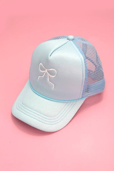 Bow Trucker Hat Black