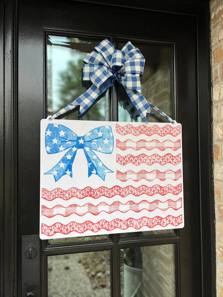 Stars & Stripes Flag Door Hanger