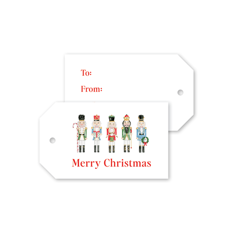 Classic Christmas Nutcrackers Gift Tags