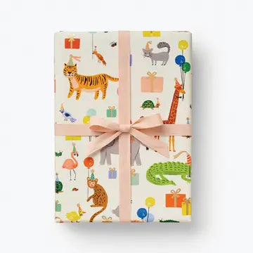 Rifle Paper Party Animals Continuous Wrapping Paper