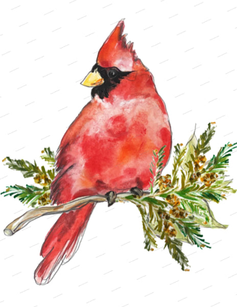 Cardinal Kitchen Towel: Flour Sack Towel