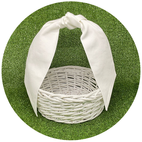 Cotton Pique Sash: Ivory / 44 inch