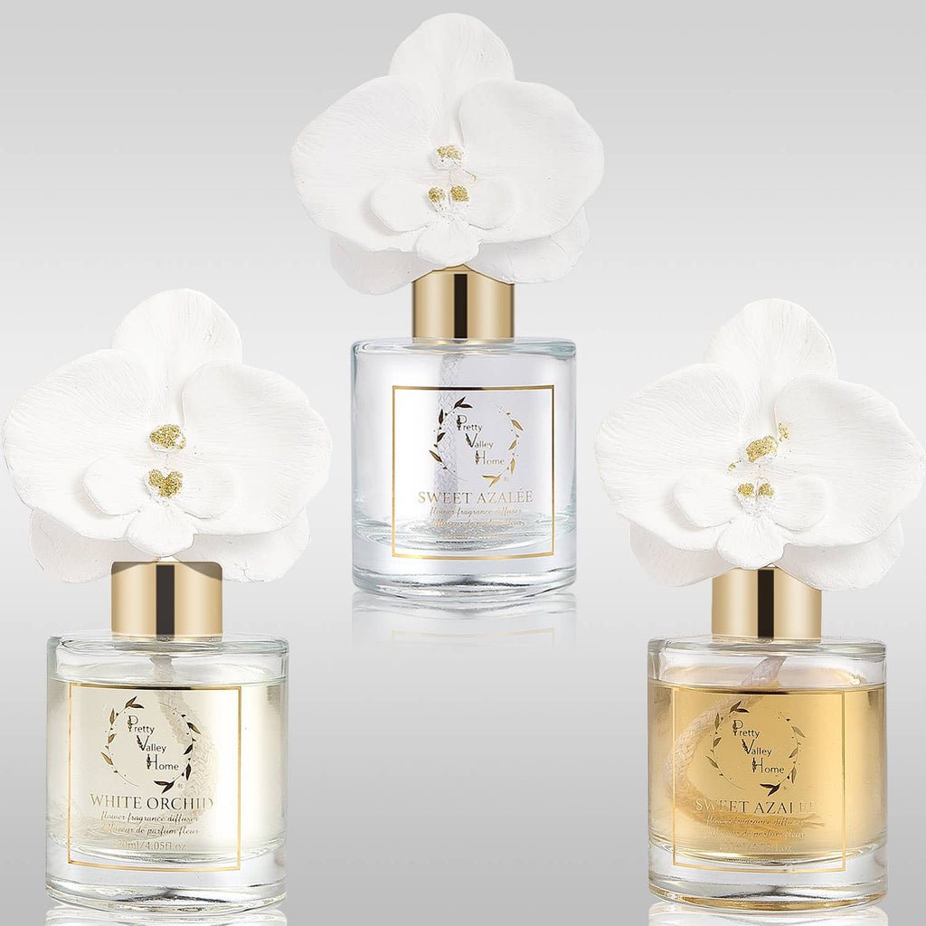 White Orchid Flower Diffuser Gift Set - Thumbnail 4