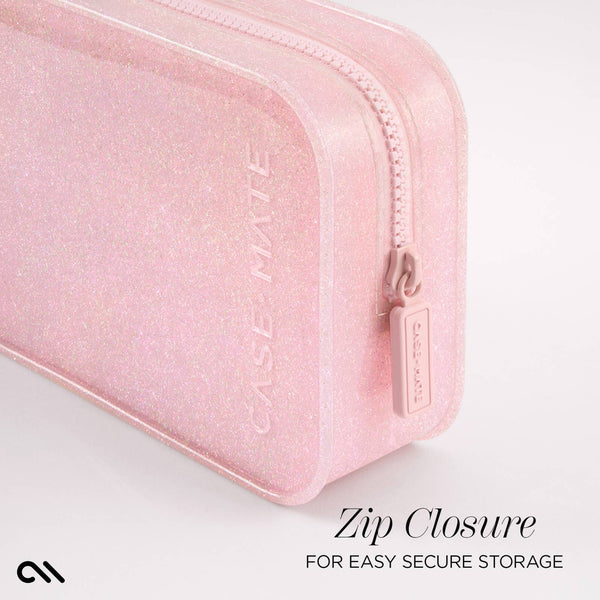 Case-Mate Jelly Makeup Bag: Ballet Pink Twinkle