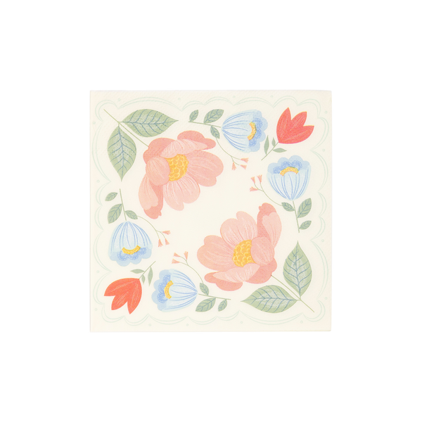 Floral Corner Napkins