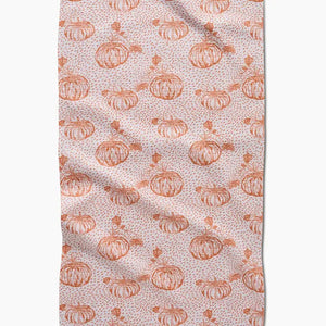 Geometry Pumpkin Field Tea Towel