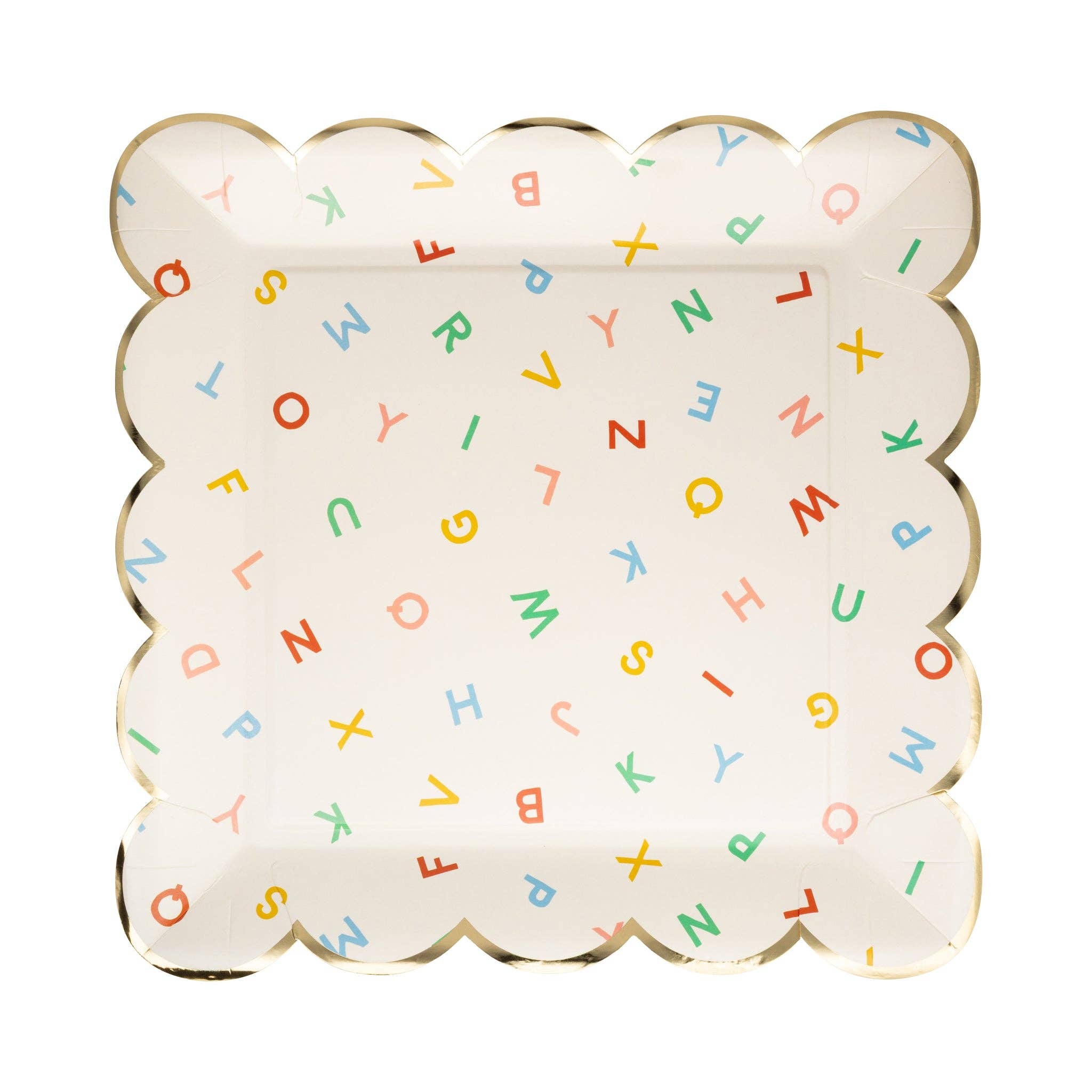 BTS1146 - Scattered Alphabet Paper Plate