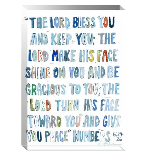 Numbers 6: 24-26 Acrylic Block