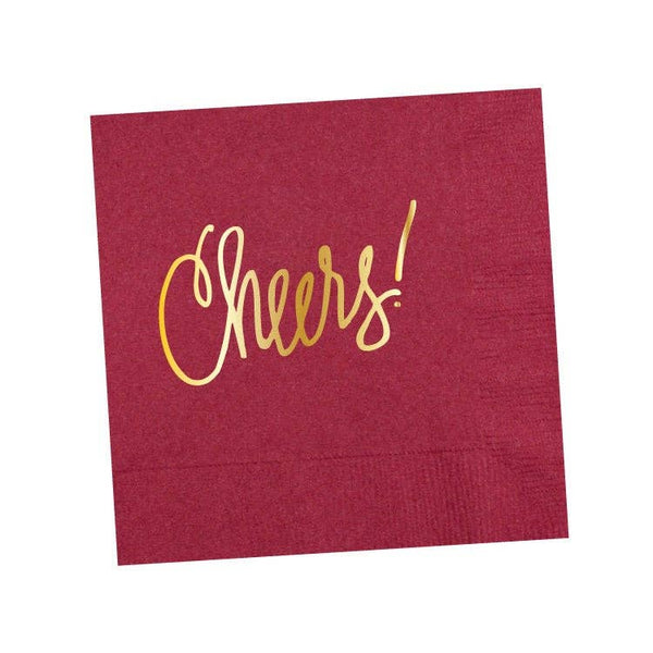 Cheers! | Napkins (18 colors): White