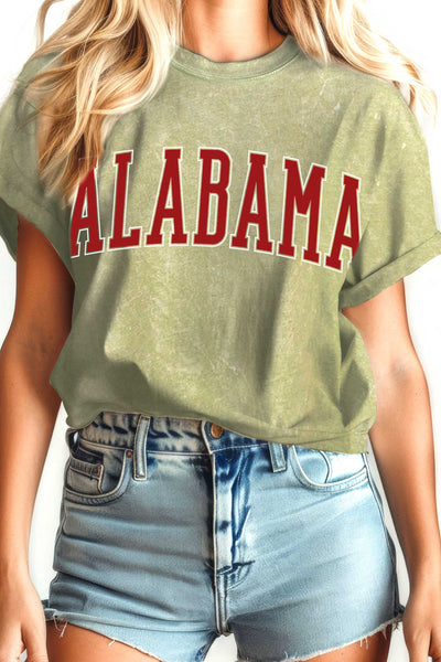 ALABAMA PUFF MINERAL GRAPHIC TSHIRTS: DUSTY PINK