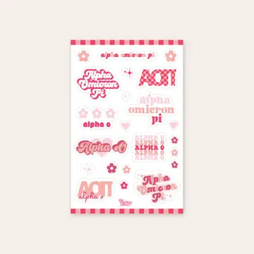 Sorority Decal Sticker Sheets