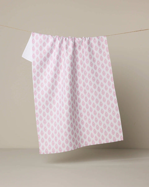Pink Poppy Tea Towel