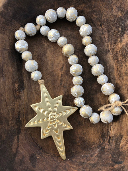 Blessing Beads With Star Of Bethlehem: Grey