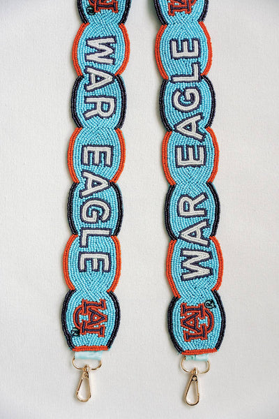 Auburn Fully Beaded Scalloped Purse Strap