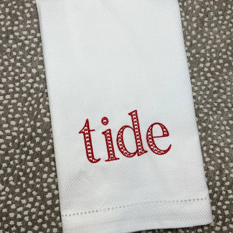 Tide Alabama Embroidered Kitchen Towel
