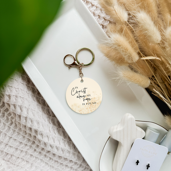 In Christ Alone My Hope is Found Hymn Acrylic Keychain