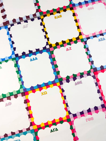 Scallop Sorority Note Cube