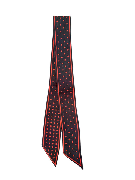 Twilly Satin Gameday Scarf: Maroon Print