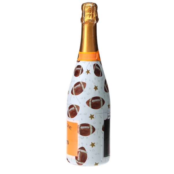 Footballs Champagne Bottle Wrap