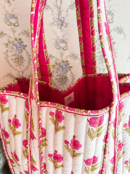 Magnolia Luxe | Regular Quilted Tote Bag