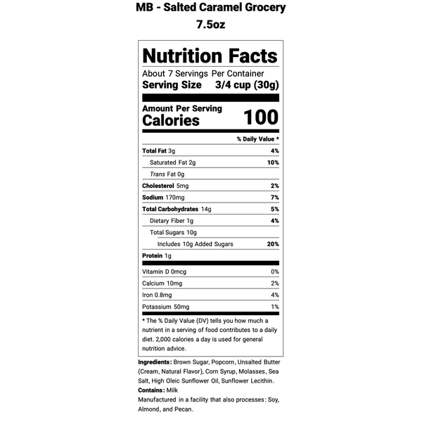 Salted Caramel State Series Popcorn - AL
