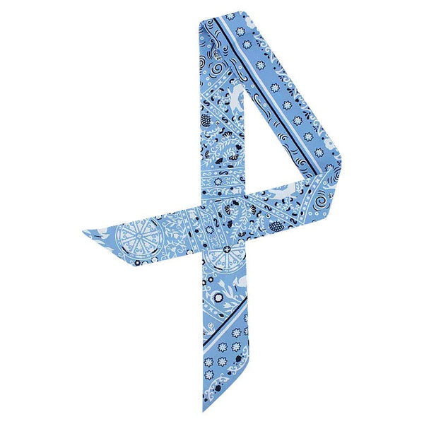 Twilly Satin Gameday Scarf: Maroon Print