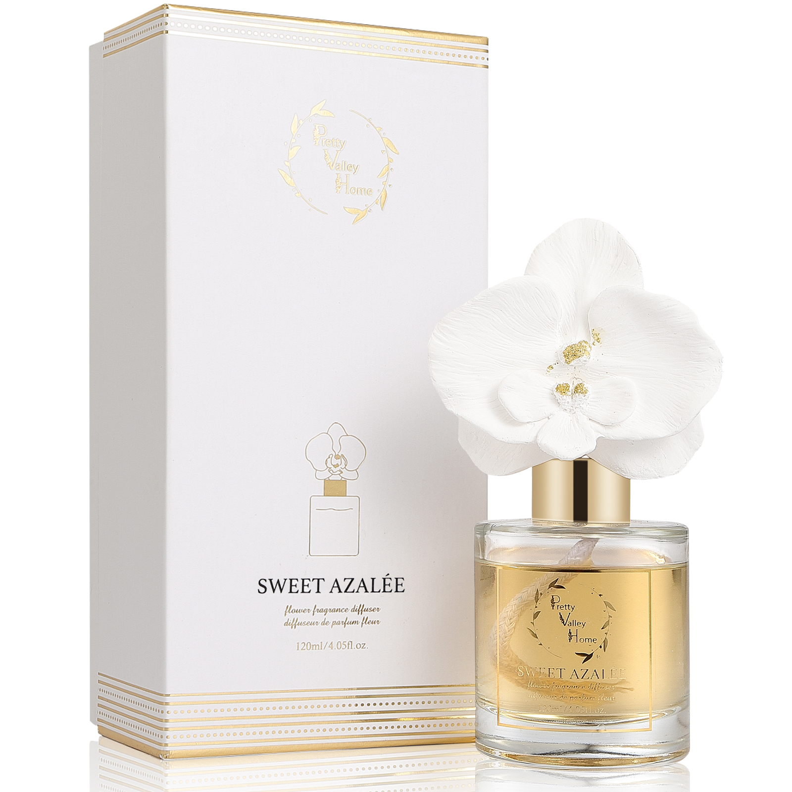 Orchid Flower Diffuser Gift Set - Sweet Azalee