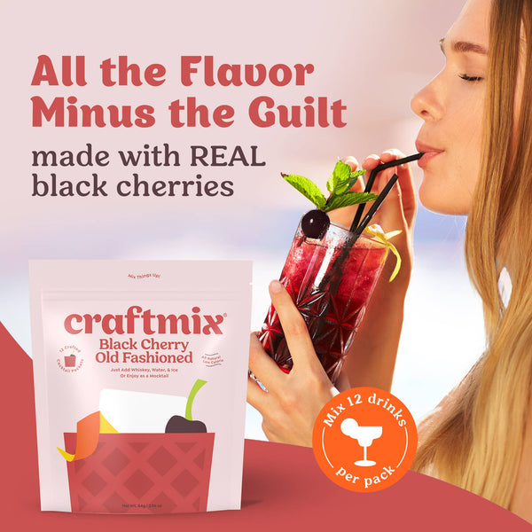 Black Cherry Old Fashioned Mixer - Singles