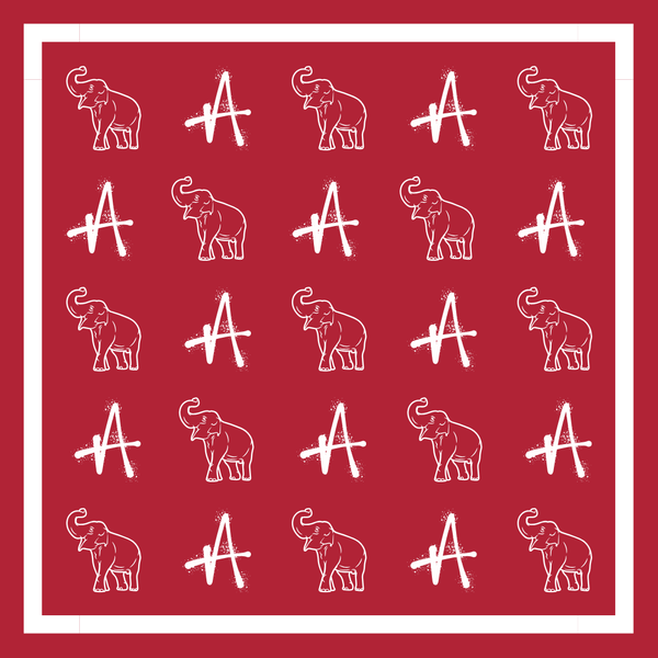 Alabama Bandana Gameday Scarf  AMC-BAMA-L03