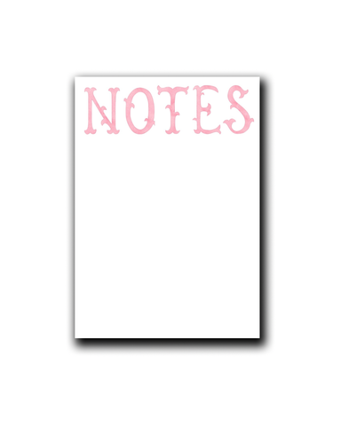 Pink Notes Notepad