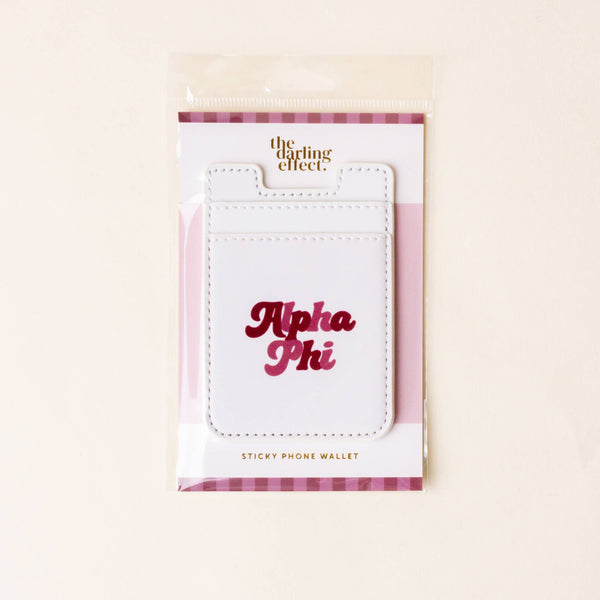 Sorority Stick-On Phone Wallet - Alpha Omicron Pi