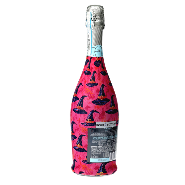 Preppy Halloween Witch Hats Prosecco Bottle Wrap