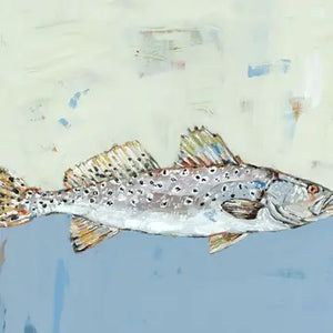 Speckled Sea Trout Canvas 14x11