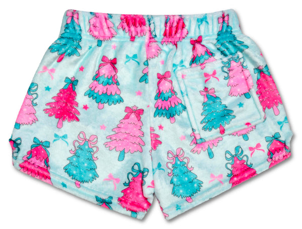 Fancy Trees Plush Shorts (Large -(14))