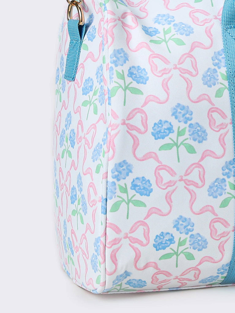 Bow Print Canvas Travel Bag - Thumbnail 3