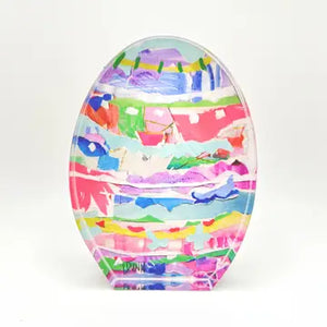 Pastel Acrylic Egg - Lauren Dunn